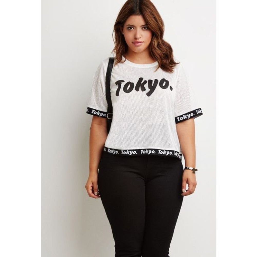 Forever 21 Mesh Crop Top